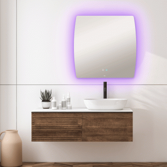 [당일출고] 헤이미러 LED 간접 조명+살균 거울 - 살균 거울 - 오크통