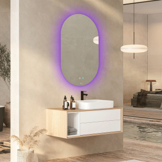 [당일출고] 헤이미러 LED 간접 조명+살균 거울 - 살균 거울 - 타원형