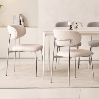 제이픽스 니케 패브릭 디자인 체어 카페 인테리어 철제 식탁의자