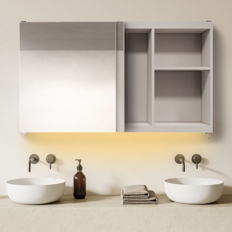 헤이미러 슬라이딩 욕실장 (1100/1200/1300/1400)*600