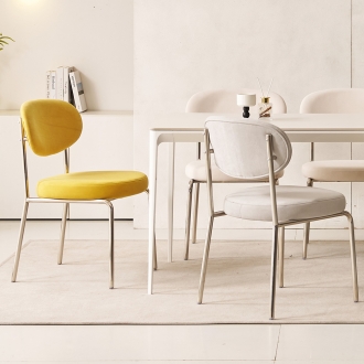 혜택가 98,000원 /  제이픽스 셀레네 미드센츄리 디자인 체어 스텐레스 패브릭 인테리어 식탁 의자