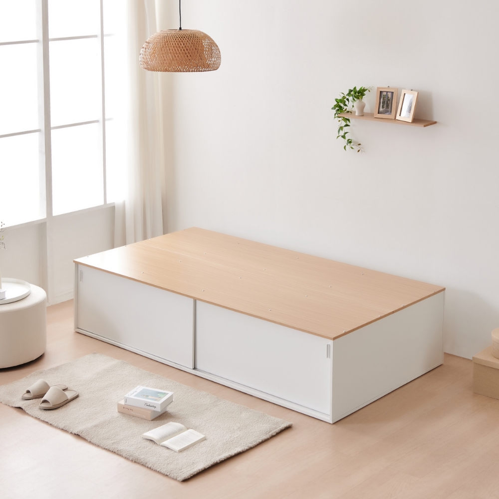 ★50%쿠폰혜택★동서가구 마임 슬라이딩 통큰 수납침대 SS 침대