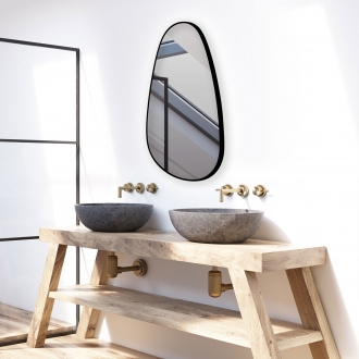 [당일출고] 헤이미러 모던 프레임 스톤 거울 500*810