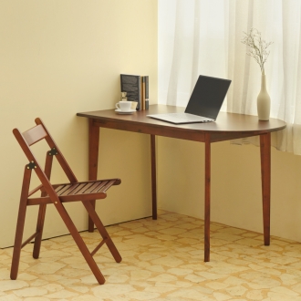 [하우스레시피] 에이든 티크 반타원 테이블 1200size