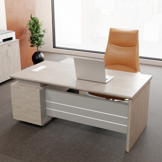 [퍼니럭스리빙] 바론블랑 605 S 사이드 책상세트 - 2타입