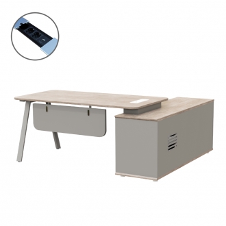 [퍼니럭스리빙] 바론블랑 607A 사이드 책상세트  - 2타입