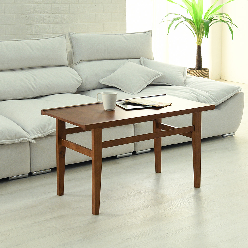 [바우미스트]다솔 원목 거실 높은 소파 테이블 1000