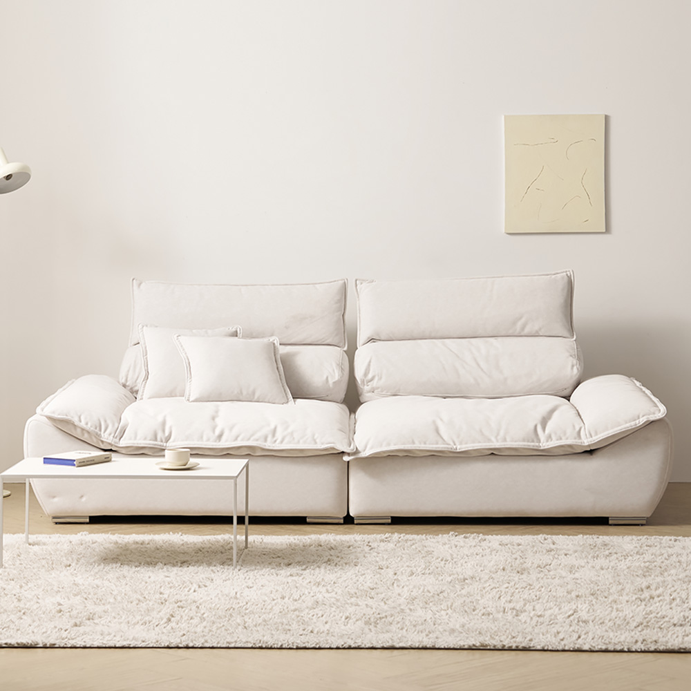 [바우미스트]바흐 갤럭시 패브릭 와이드 스윙 3인용 소파