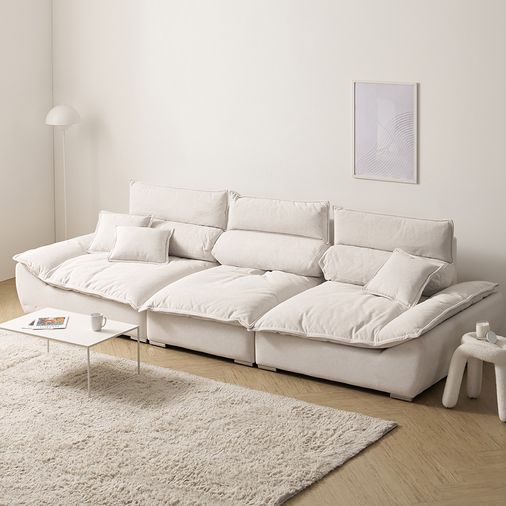 [바우미스트]바흐 갤럭시 패브릭 와이드 스윙 4인용 소파