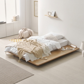 크렌시아 플로우 저상형 침대 프레임 깔판 SS/Q/K (매트선택)+방수커버