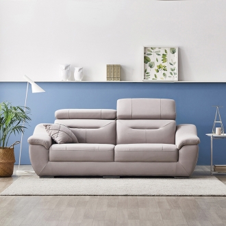 [단독특가]동서가구 에리 아쿠아텍스 헤드틸팅 3인 소파 DF924565