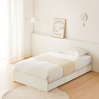 ★한정수량★동서가구 나라 무헤드 1단 3서랍 수납침대 SS 프레임