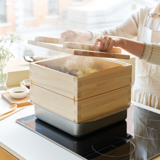 더함 편백나무찜기 풀세트 국내제작 노본드노타카 편백통나무 양면무절