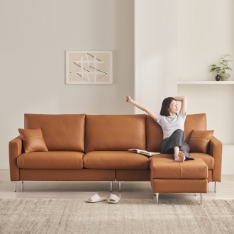 케이하우스홀드 멕소 국내제작 소가죽4인용 천연면피 이태리가죽 소파(소파단품)