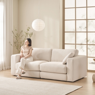 케이하우스홀드 무에나 국내제작 모듈형 프리미엄 기능성 갤럭시 패브릭 소파 3인용