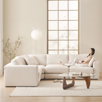 케이하우스홀드 무에나 코너형 소파 국내제작 모듈형 프리미엄 기능성 갤럭시 패브릭 소파