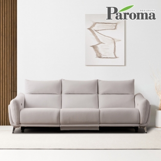 파로마 해피니스 전동 4인 리클라이너 소파 자동 모션 리클라이닝 이지클린 패브릭 헤드틸팅