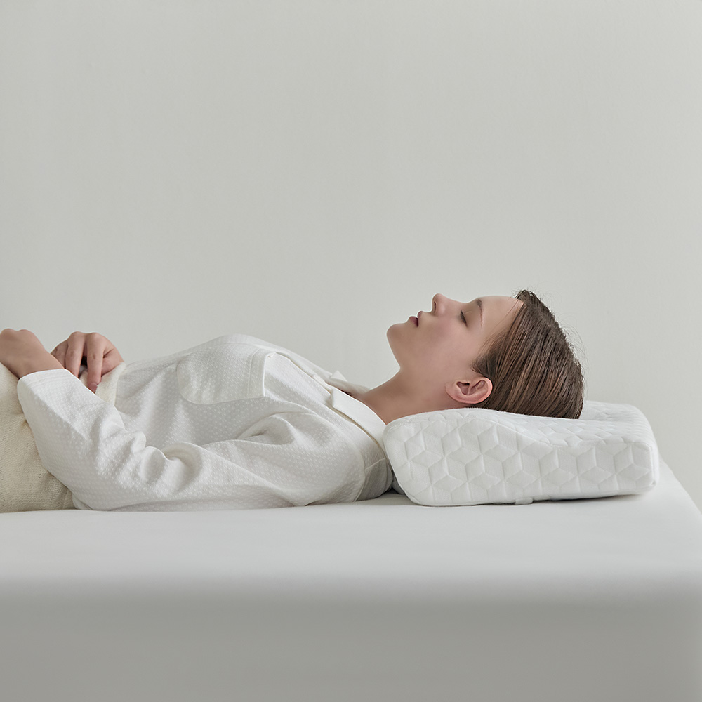 프로텍트어베드 알러씰 텐셀 3D경추형 인체 공학적 메모리폼 베개 2사이즈 모음