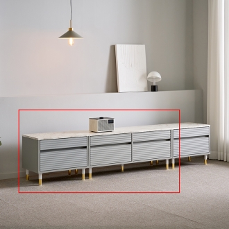 반하나 높은다리 템바보드 1750 서랍 거실장세트 티비다이