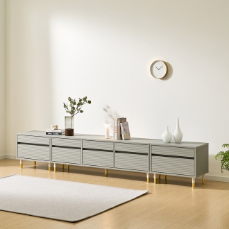 반하나 높은다리 템바보드 2700 서랍거실장 TV거실장 티비다이