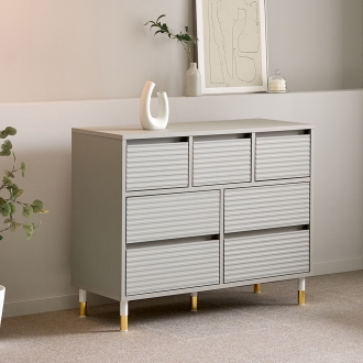 반하나 높은다리 템바보드 상3칸3단서랍장 와이드서랍장 수납장