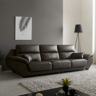 ★한정수량★동서가구 리앤 구스포켓 천연가죽 4인용 소파 DF637434