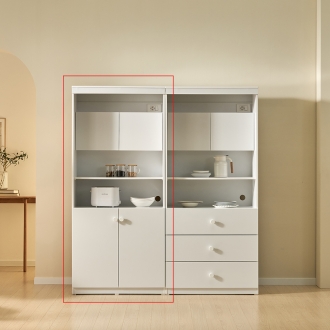 새롬 LED 도어형 다용도수납장 주방수납장 수납장식장