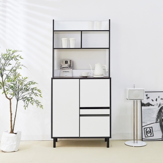 다미 LPM 800 와이드 전자렌지대 상부장세트 주방렌지대