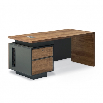 [오프셋퍼니처] 모던내츄럴오크505 중역 일자형책상 1800mm