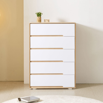 동서가구 밀크 5단 800 광폭서랍장 일반형 DF926569