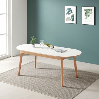 [디자이너스룸] 스페이스 타원 테이블 1800