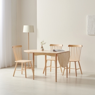 [디자이너스룸] 토미 원목 접이식 확장형 테이블 식탁