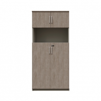 [퍼니럭스리빙] 바론블랑 1-3단 믹스 도어수납장 (5단)