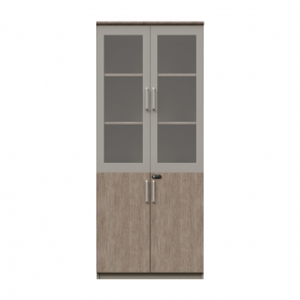 [퍼니럭스리빙] 바론블랑 서재/거실 반유리장식장