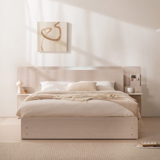 [가구야] 데미안 베이직 LED+USB 서랍형 침대 (+매트리스선택)