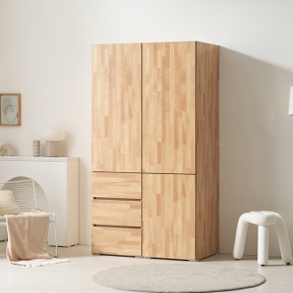 [케이컴퍼니] 피크 푸시1000장롱세트CDS(500 3서랍옷장+500투도어5단선반장)