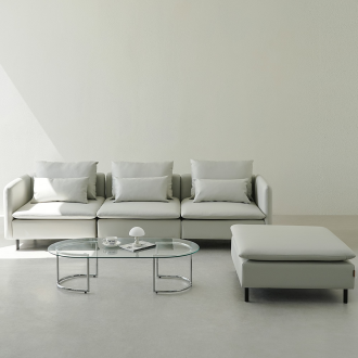 동서가구 모디퍼 가죽 모듈소파 4인 + 스툴 DF926590