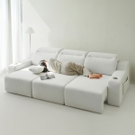 [단독특가]동서가구 이모션 슬라이딩 무빙 패브릭 리클라이너 4인 3인 소파