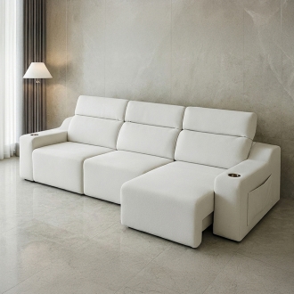 [단독특가]동서가구 이모션 슬라이딩 무빙 패브릭 리클라이너 4인 3인 소파