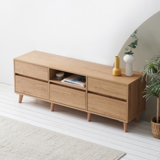 [케이컴퍼니] 이음2단1500거실장(5서랍형) / K1500-2S-IN-5C