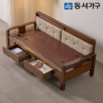 동서가구 편백나무 인볼브 가죽 수납형 세라믹 카우치 온돌소파 DF645677