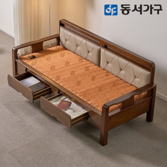 동서가구 편백나무 인볼브 가죽 수납형 풍기인견 황토볼 카우치 흙소파 DF645676