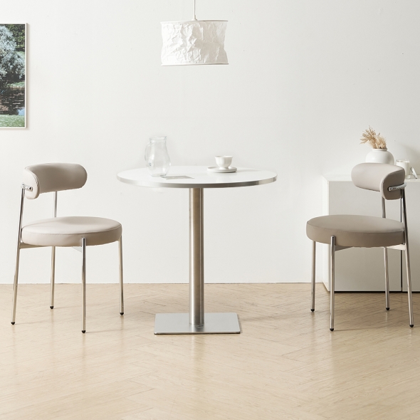 소티디자인 올데이 테이블 사각 카페 거실 화이트 실버 600 800