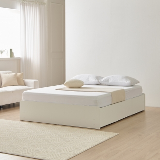 시스모 E0목재 LPM 무헤드 히든서랍수납 슈퍼싱글/퀸 침대프레임