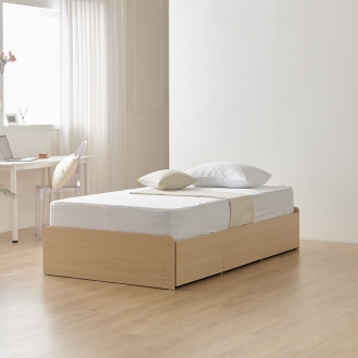 시스모 E0목재 LPM 무헤드 3서랍수납 슈퍼싱글/퀸 침대프레임