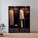 [단독특가]동서가구 블룸 철제 LED 드레스룸 1600 (800 서랍형＋800 2단) 수납장 진열장 장식장