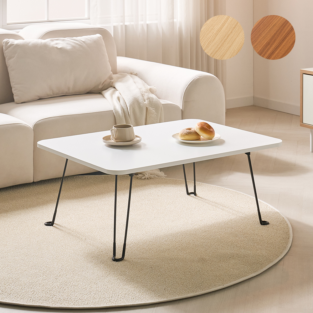 수수가구 티노 접이식테이블 밥상 800x600 교자상 좌식테이블 2인용상 좌탁