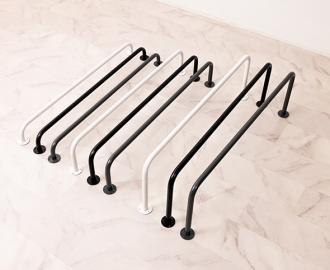 벽고정식 벽행거 25파이 화이트/블랙/그레이