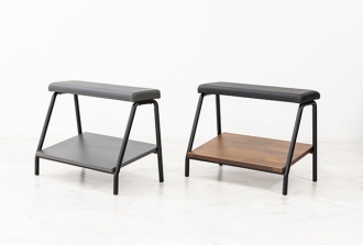 2단 발받침대 우드/그레이