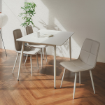 ★한정수량★동서가구 해빗 포세린 통세라믹 4인용 식탁세트 (의자4개포함) DF927041